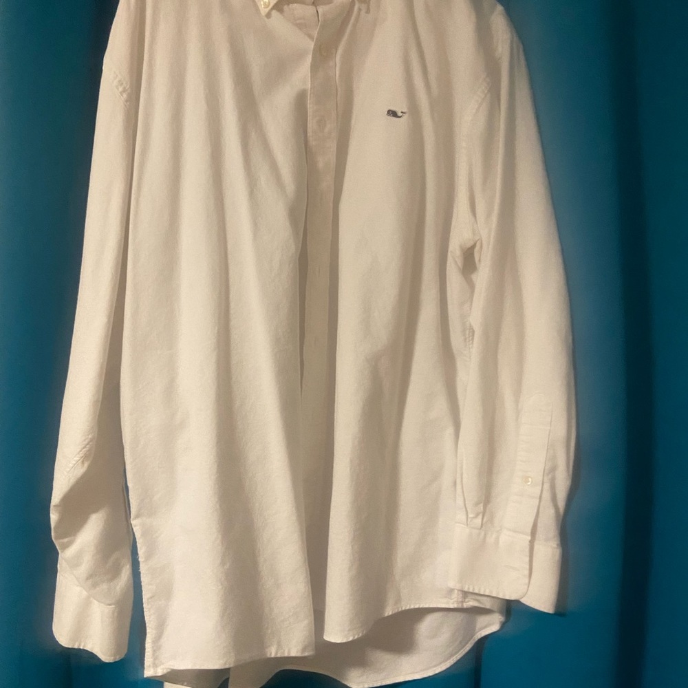 White button down
